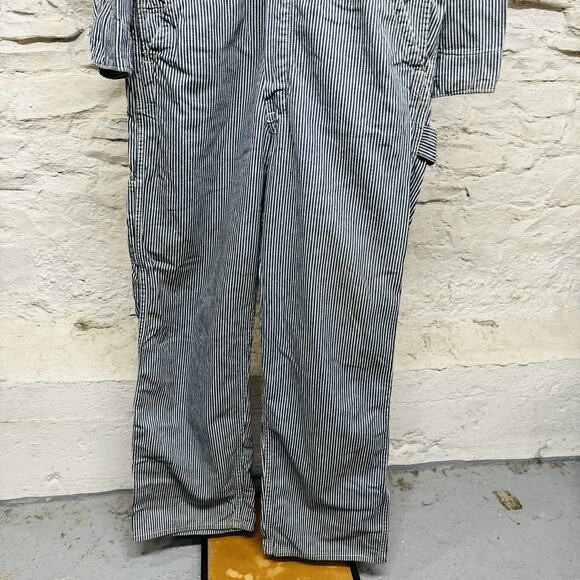 Vintage 50s 60s Blue Bell Sanforized Hickory Striped Denim Coveralls Rare USA - Picture 9 of 12